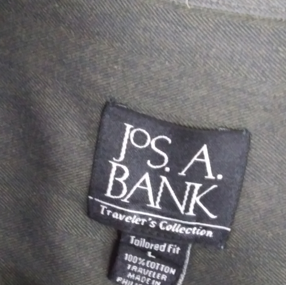 Jos. A. Bank green button up shirt men size L - Picture 4 of 4